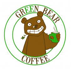 logo green bear café